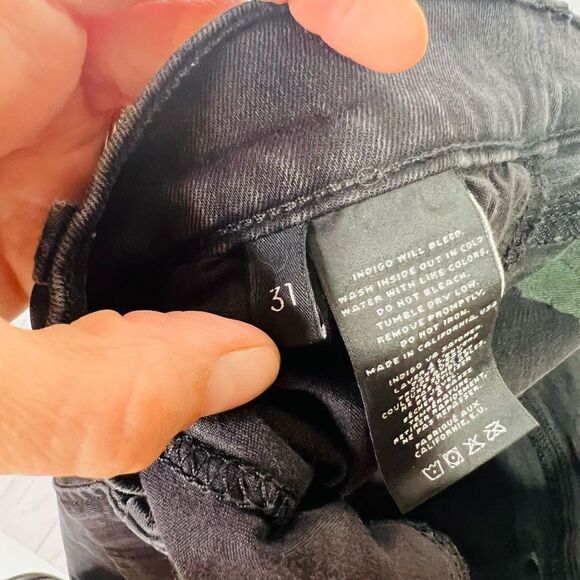 J Brand Mid Rise Rail Jeans Graphite Black - Picture 11 of 15